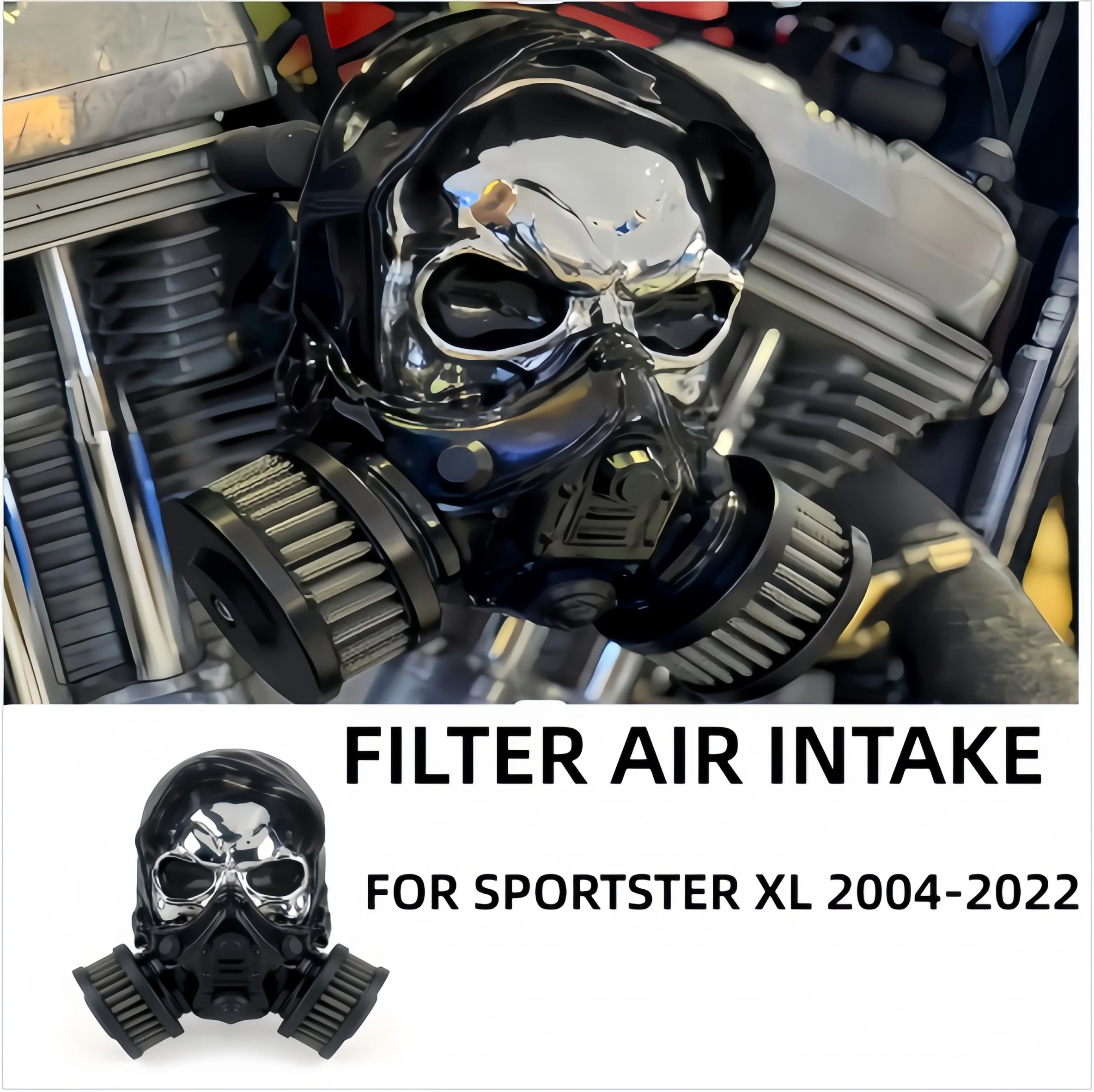 FOR Sportster XL 2004-2022 New Motorcycle modification accessories filter intake skull suitable ﻿
