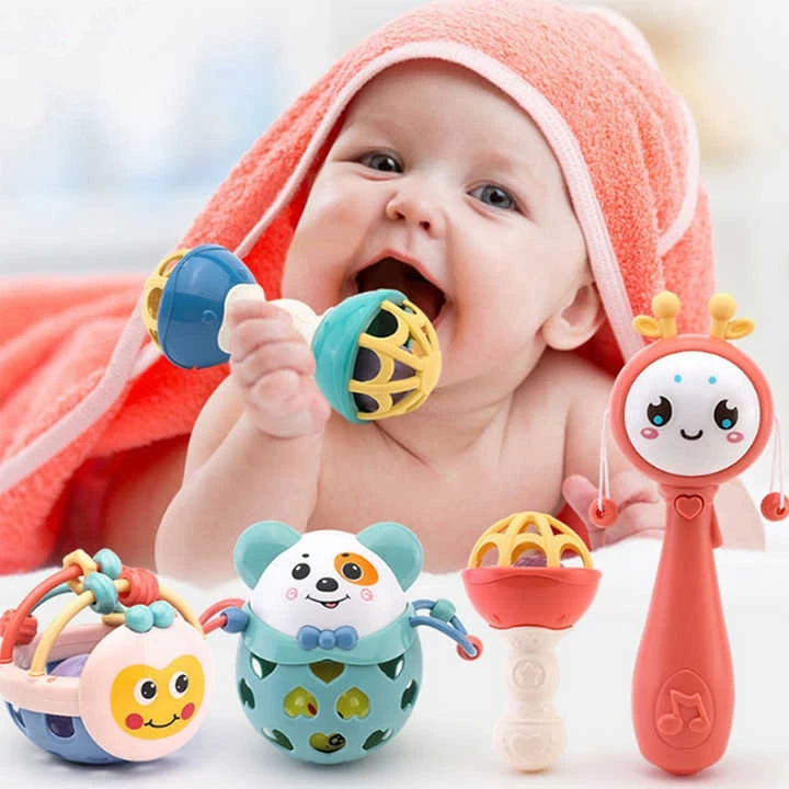Sonajeros de juguete para bebés de 0 a 12 meses, juegos para bebés, mordedor, juguete sensorial para recién nacidos, juguetes de desarrollo educativo para bebés de 1 a 2 años