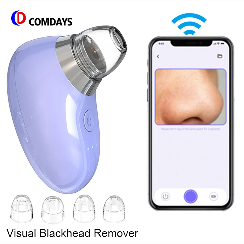 Visual Blackhead Remover Facial Tools Deep Clean Black Head Acne Remover Machine Face Extractor Electric Pore Cleanser Sucker