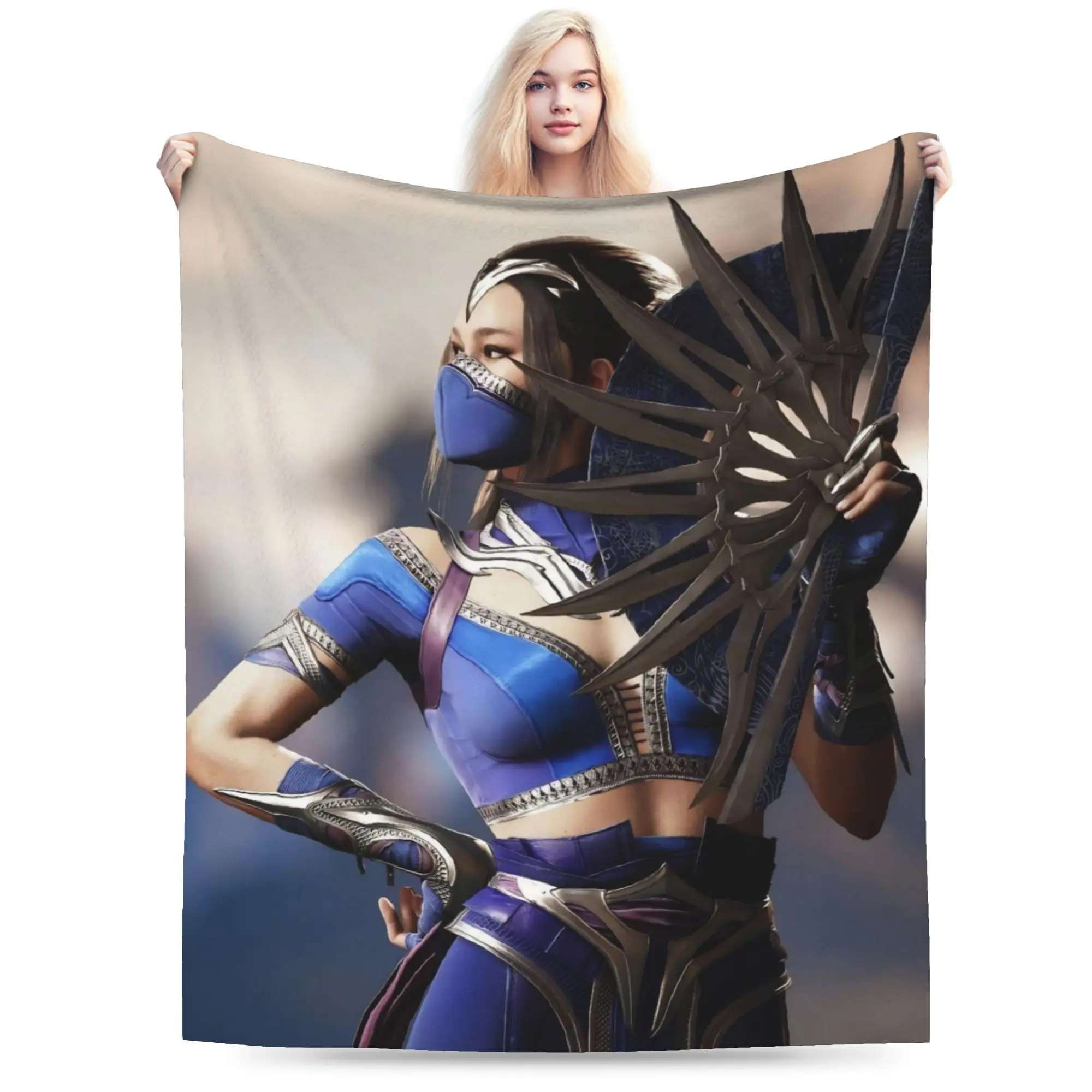 Super Soft Mortal Kombat II Moive 2026 Throw Blanket Premium Fleece Flannel Lightweight  Bed Blanket Cozy Warm Blankets