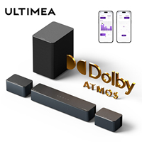 ULTIMEA 5.1 Sound Bar for TV with Dolby Atmos , Home Theater 3D Surround Sound System, 2 Surround Speakers & Wireless Subwoofer