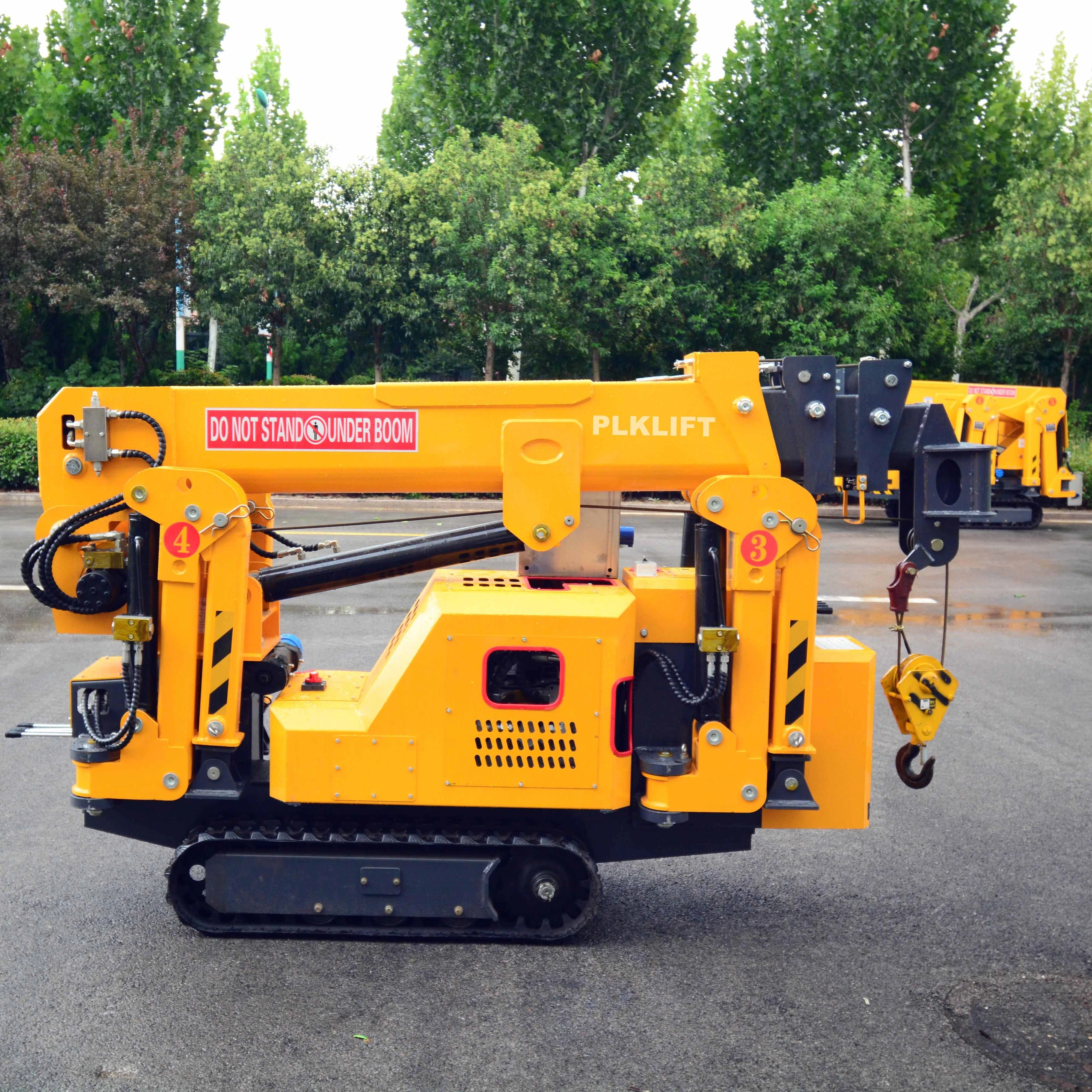Glass Lifting Spider Crane Mini Crawler Crane with Bearing and Gear 1-18T Rated Capacity for Facade Construction Machine Pro