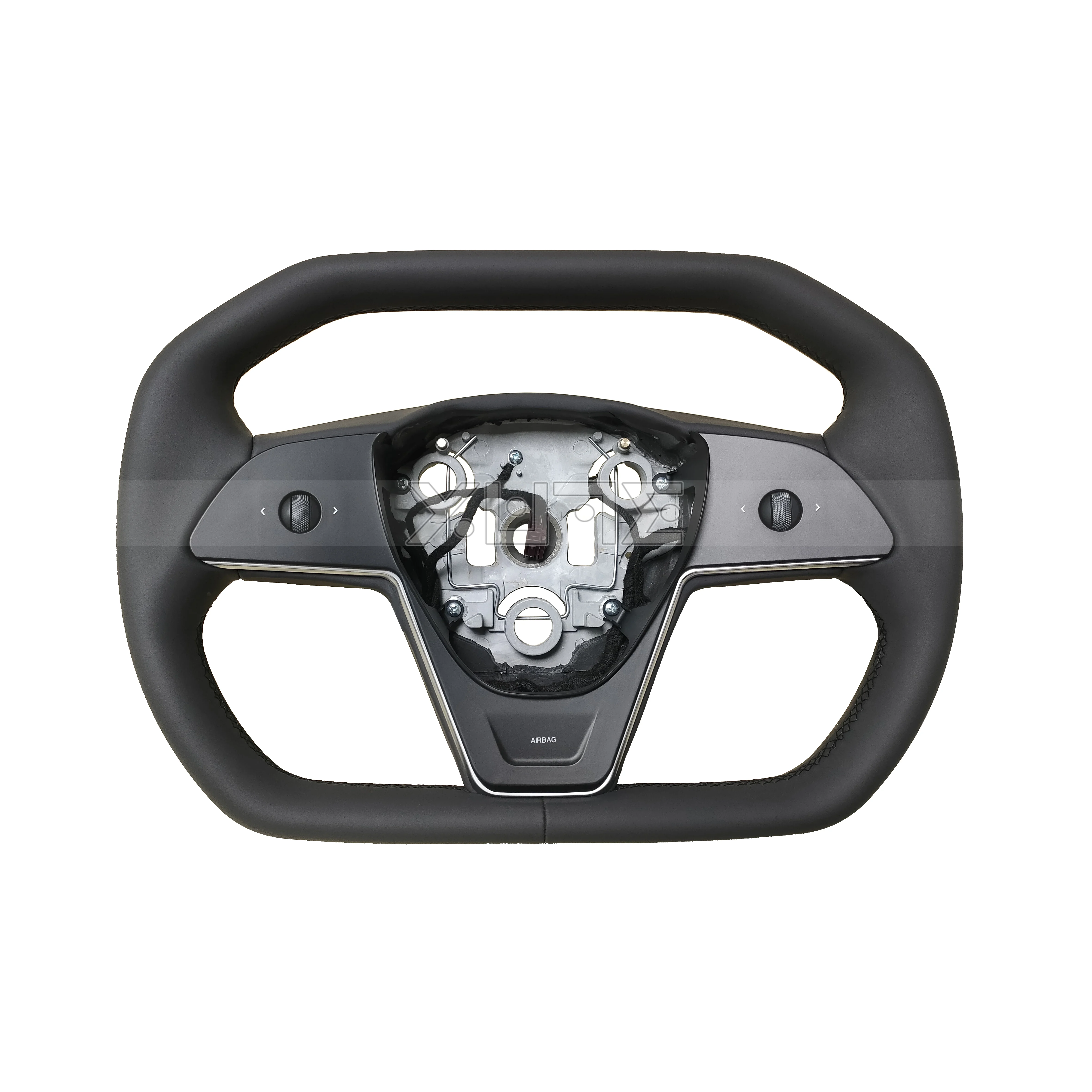 

New Arrival For Tesla Model Y Tesla Model 3 Cybertruck Style Steering Wheel Nappa Leather Steering Wheel