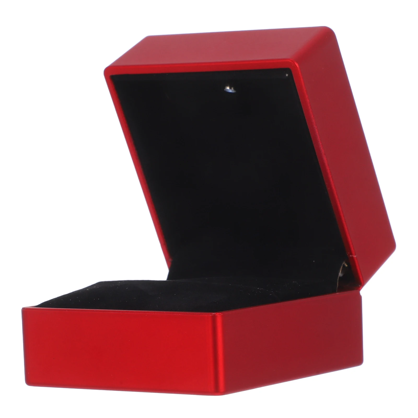 

LED Box Portable Size Soft Lined Jewelry Display Box Lighted Case Wedding Engagement Proposal