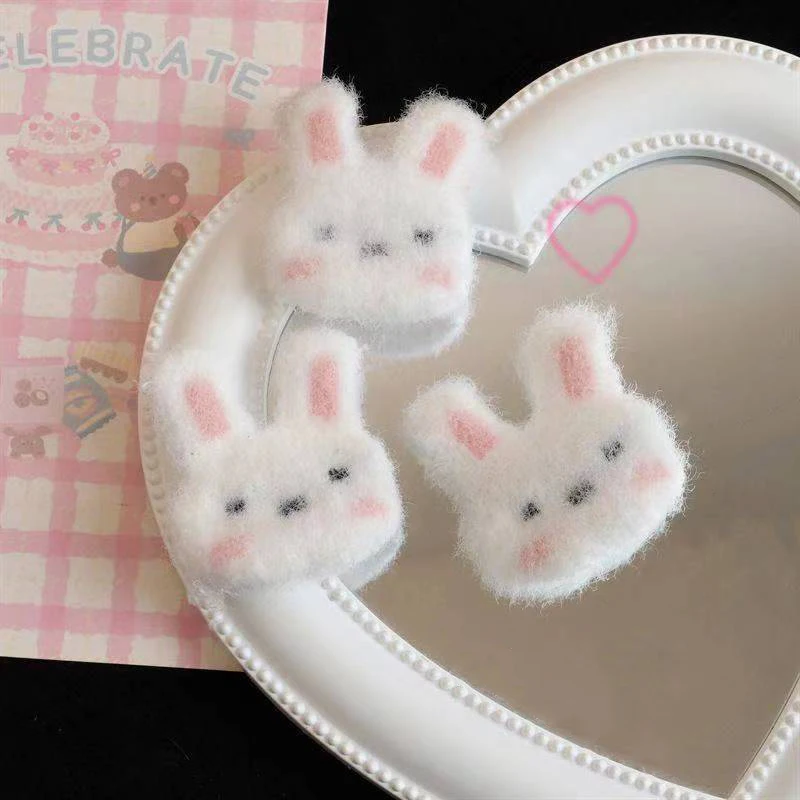 Super Cute Rabbit Plush Hairpin Girl Hair Clip Accessories Female Barrettes Headdress Headwear