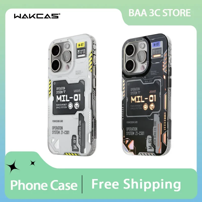 WAKCAS Space Station Phone Case Magsafe Magnetic Frosted Personalized Phone Case for IPhone 14 Pro Max IPhone 15 Pro Max Gifts