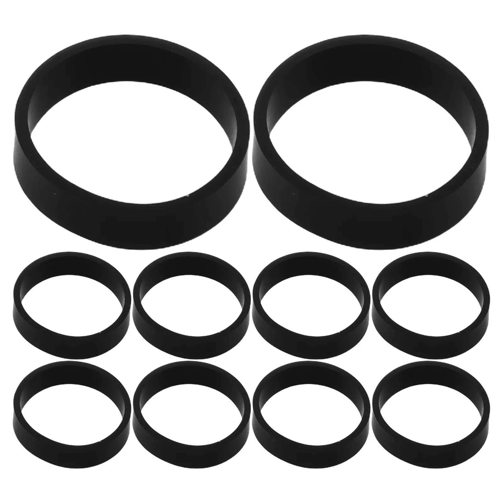 1000Pcs Silicone Cable Ties 15x5x1mm Reusable Elastic Cord Bands for Electrical Cords Computer Cables Office School