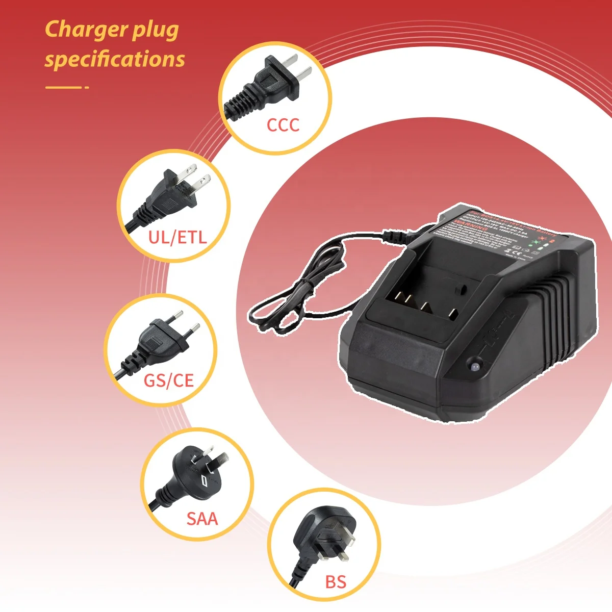 For Bosch Battery Charger AL1820CV AL1814CV Replacement Battery 18V For Bosch And Charger BAT609 BAT614 BAT618 14.4V-18V Charger