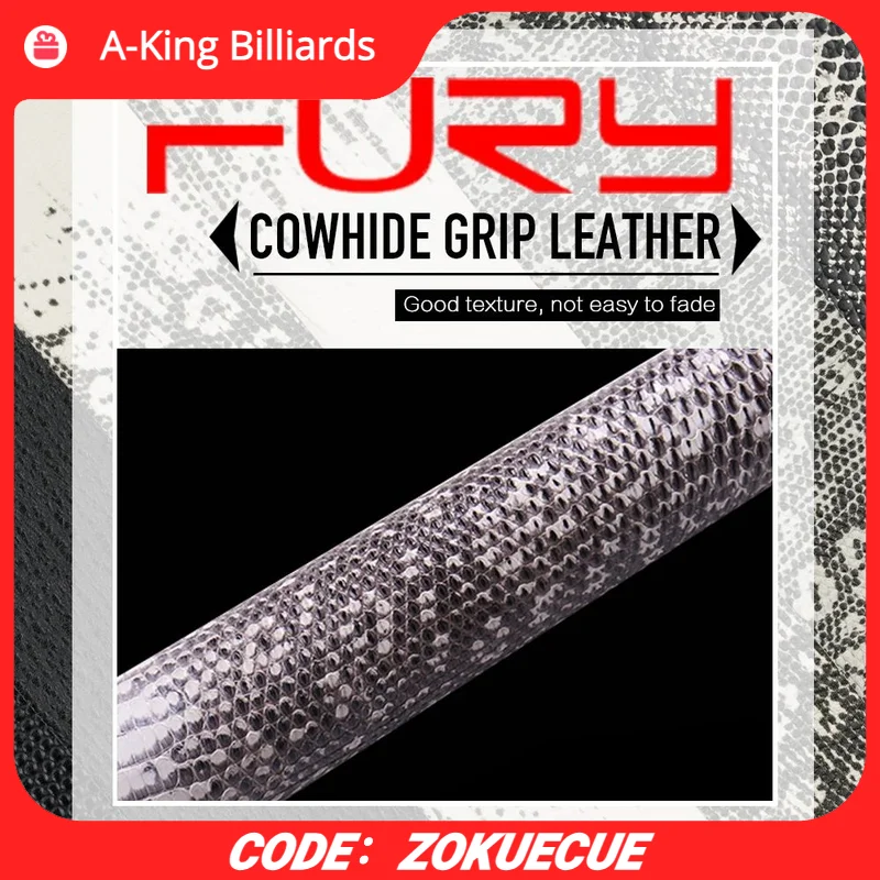 

FURY Leather Grip Cowhide Waterproof Non-slip Lizard skin 325*100*0.6mm Leather Wrap Billiard Pool Cue Billiard Accessory