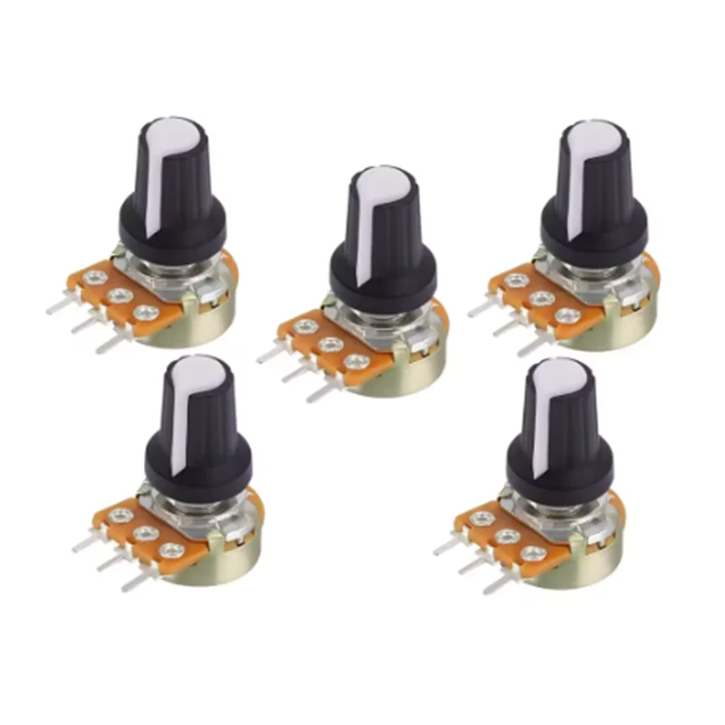 5 قطعة WH148 الجهد 3Pin 1K 2K 5K 10K 20K 50K 100K 250k 500K 1M أوم الخطي تفتق الروتاري الجهد المقاومات AG2 #4