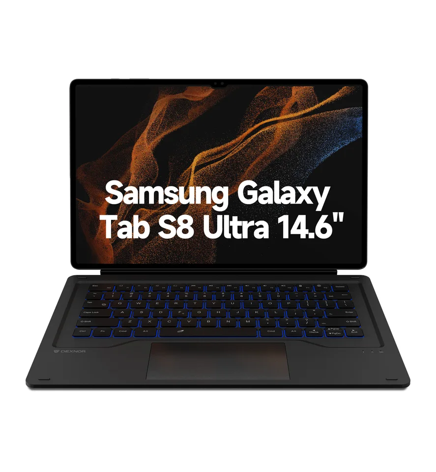 For Samsung Galaxy Tab S8 Ultra Keyboard Magnetic Detachable Book