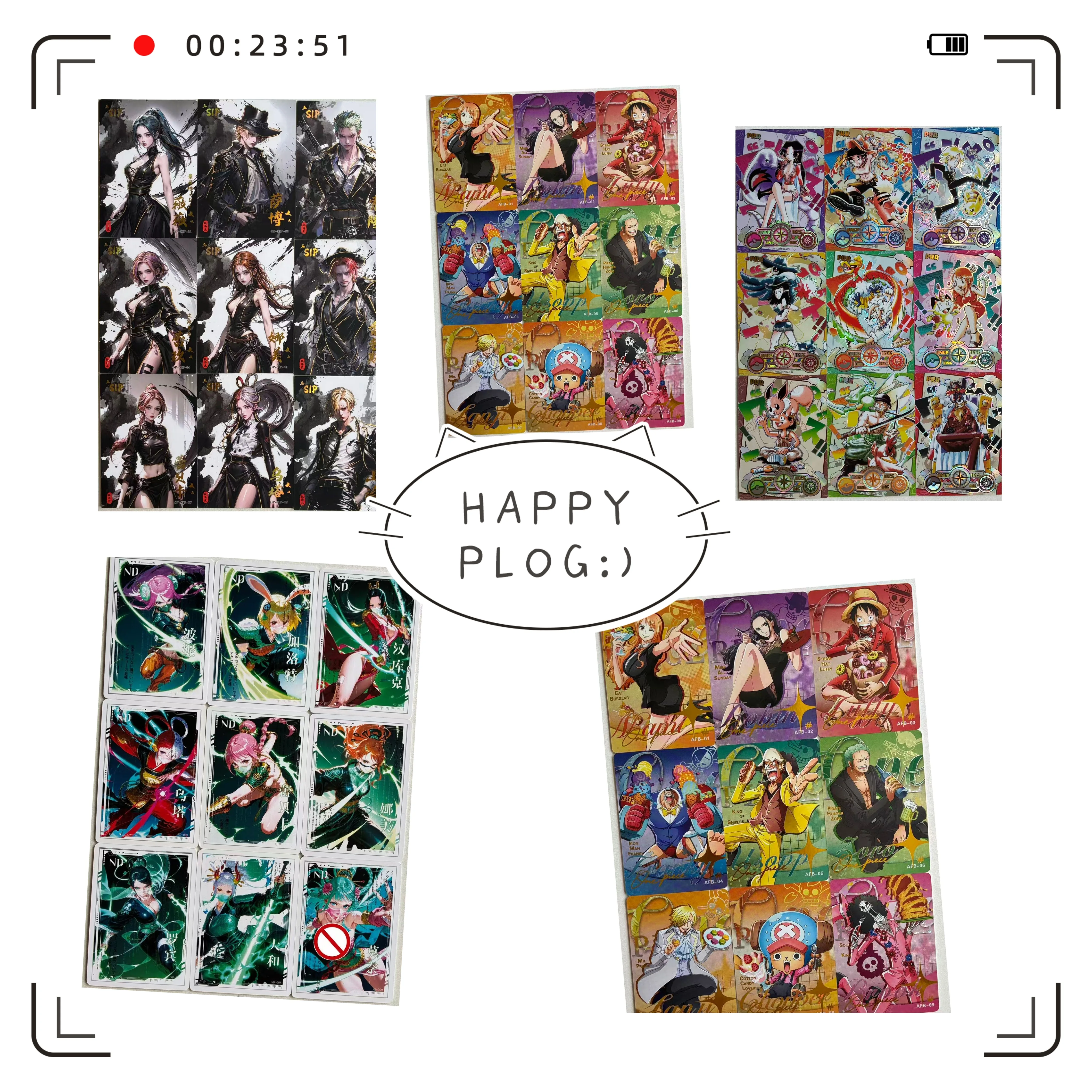 Japanese Anime One Piece Hancock Zoro Luffy Robin Collectible Cards Birthday Gift Christmas Gift