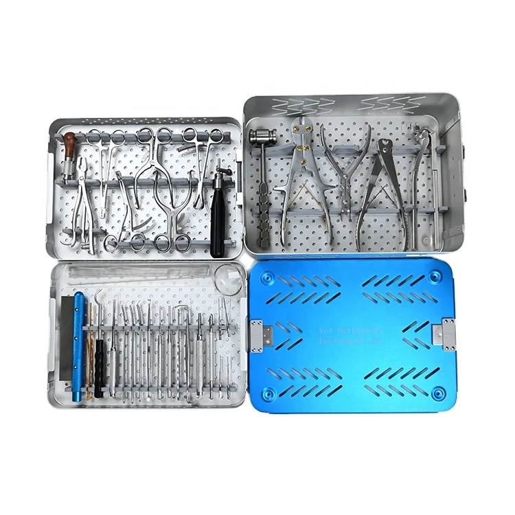 Surgical Medical Alps Tplo Vet Locking Plate System Universical Basic Veterinary  Instrument Set