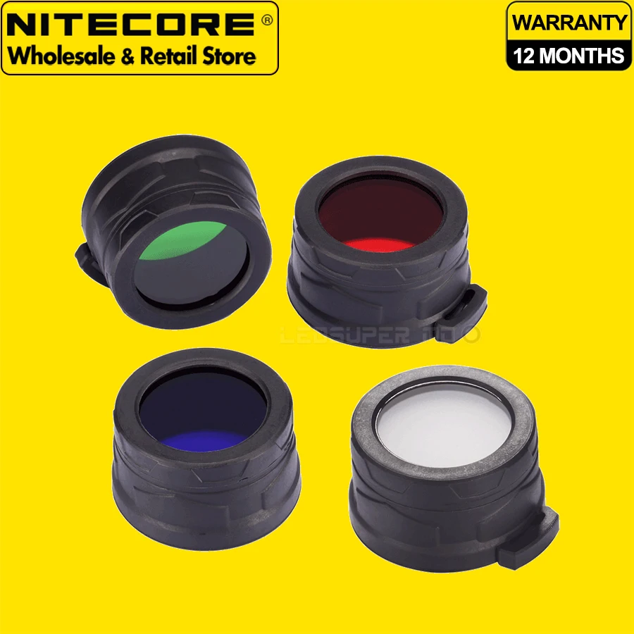 

Фильтр Nitecore 40 мм NFR40 NFB40 NFG40 NFD40, подходит для фонарика с головкой 40 мм
