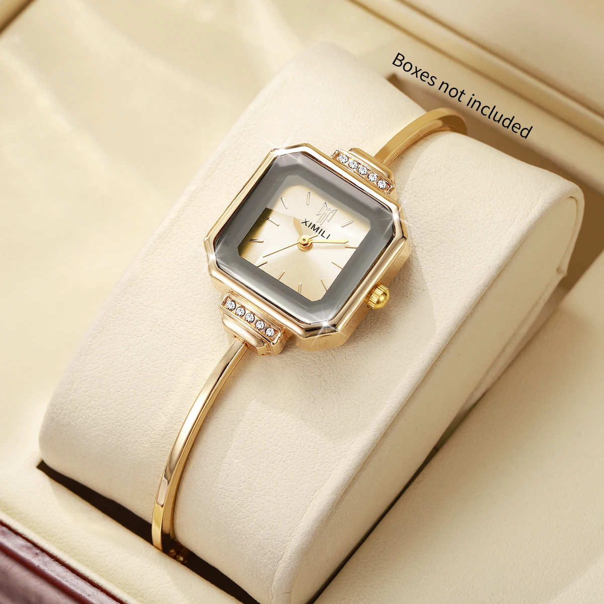 

Elegant Square Women Quartz Watch Ladies Bracelet Band Quartz Wristwatches Relogio Feminino Girls Clock Gift（Without Box）