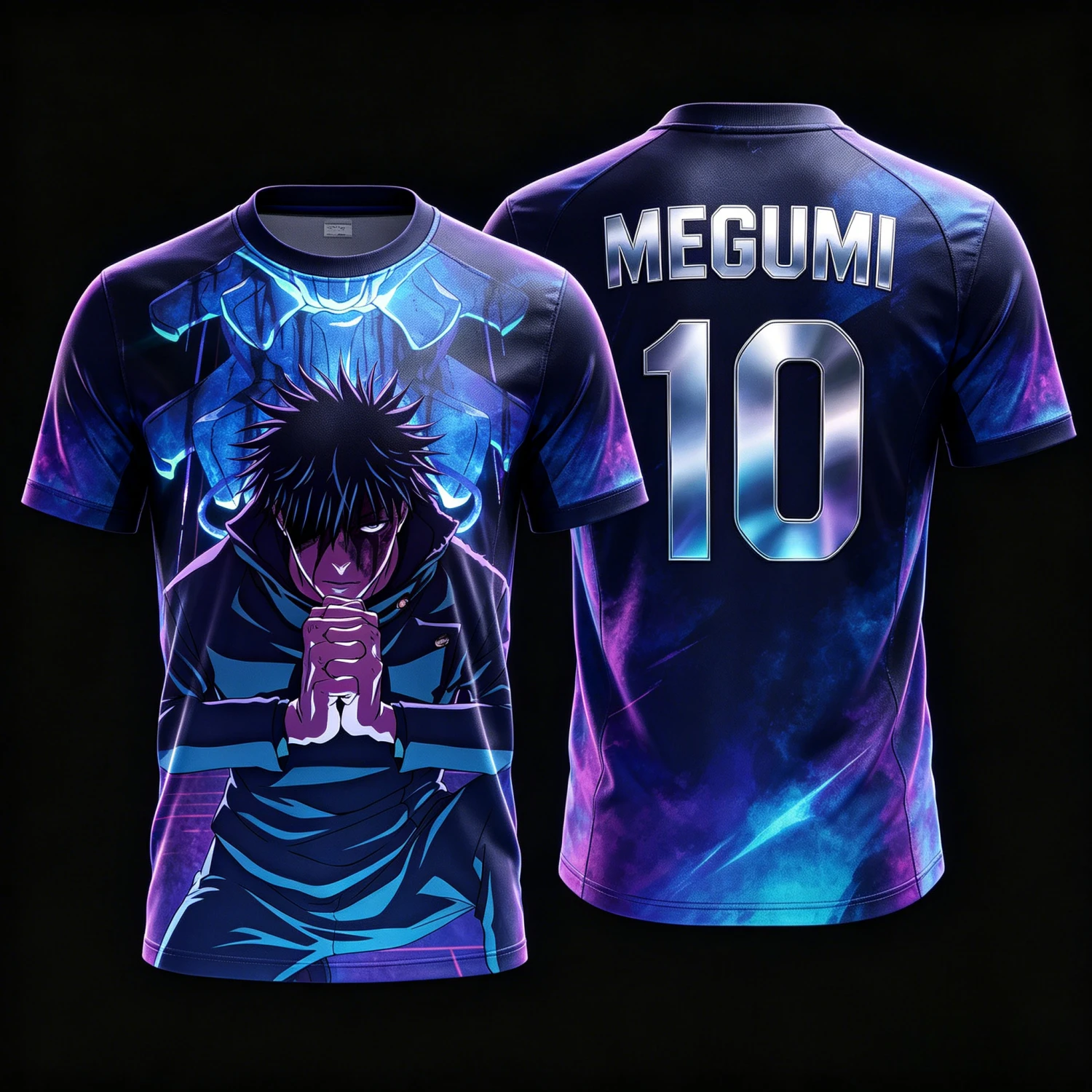 2026 Summer Jujutsu Kaisen Retro Cosplay T-shirt Men's 3D Printed Jiu Jitsu Short-sleeved Family Unisex Children's Sports Shirt