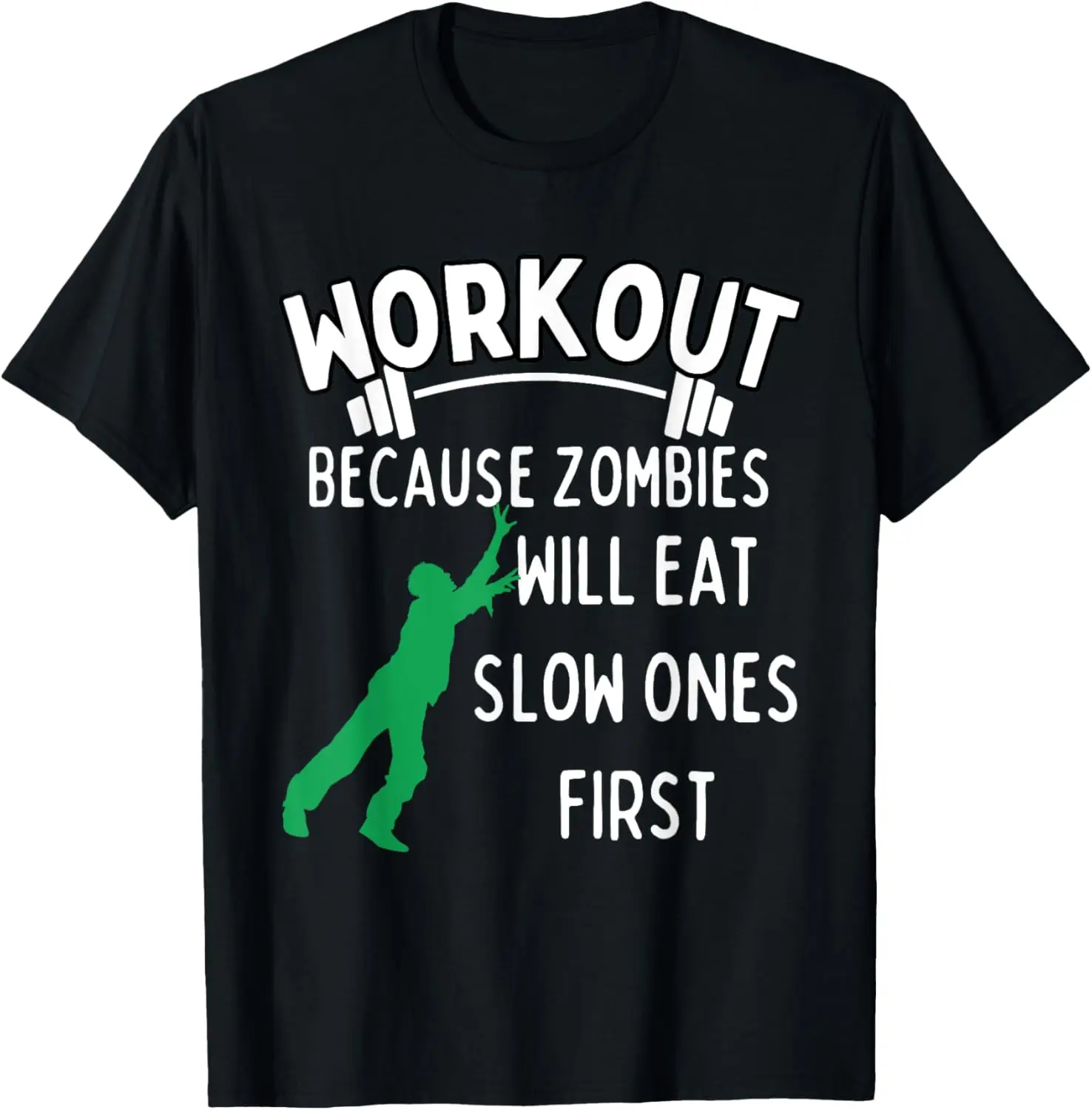 좀비가 슬로우 인형을 먹기 위한 운동, 재미있는 체육관 티셔츠
