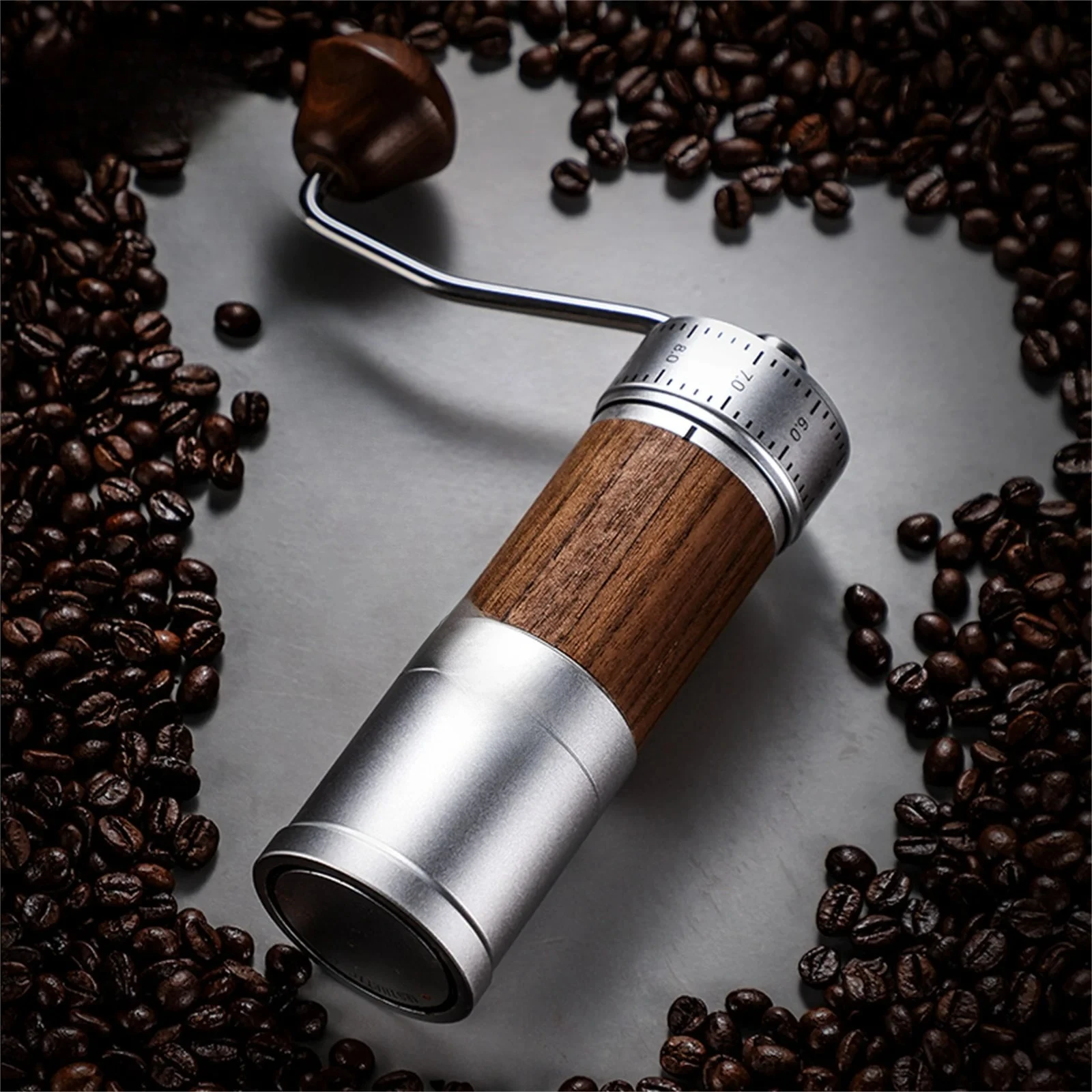 Professional  9 Precise Settings Aluminum Alloy Construction for Espresso to Cold Brew Premium Manual Coffee Grinder