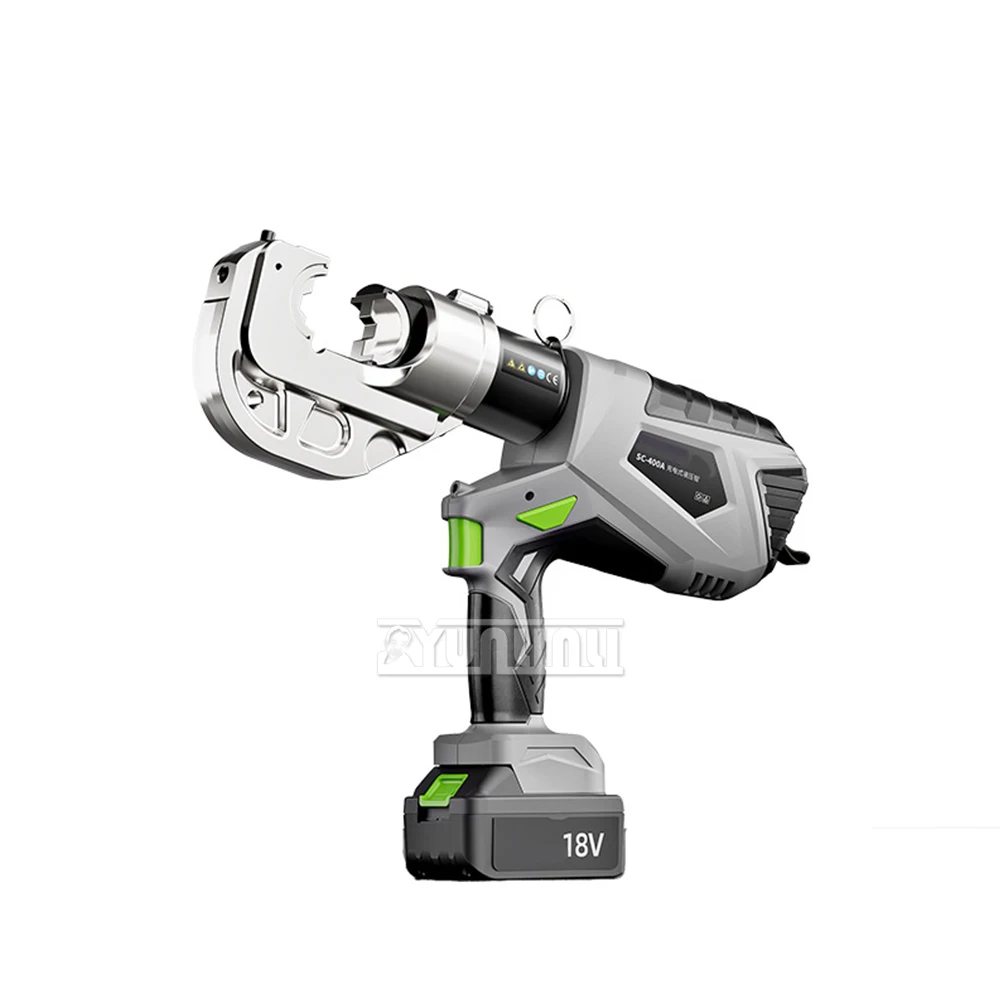 

SC-400A Перезаряжаемые гидравлические клещи Электрические гидравлические обжимные клещи DC18V/4Ah Зарядные обжимные клещи Инструмент 70 МПа