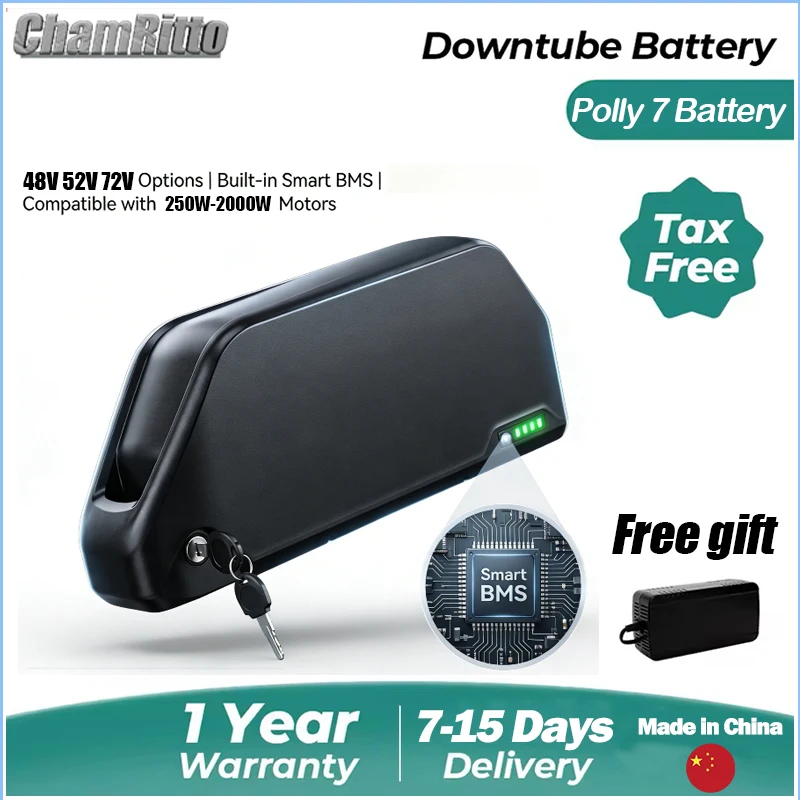 

Electric bicycle 72V 3000w kit 36v 52v 750w ebike 48v cham-rider 25ah 30 40ah 50ah 60ah 1000w Lithium Batterie 60V2000W Batterie