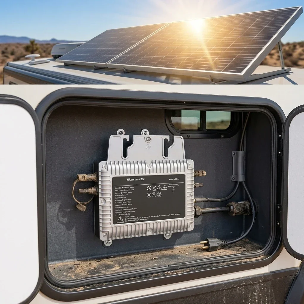 Micro Inverter 800W DC22-60V Convert AC110V230V Single Internal Solar Grid Tie Inverter