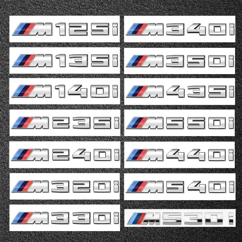 3D-буквы из черного ABS-пластика для багажника BMW 116i 118i 120i 125i 130i 135i 140i, эмблема-наклейка, F20 E87 F21, автомобильные аксессуары