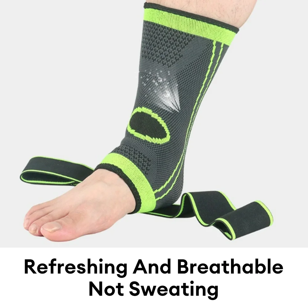 1pc Adjustable Ankle Support Compression Ankle Brace Protector Running Soccer Basketball Gym Ankle Stabilizer Bandage Strap