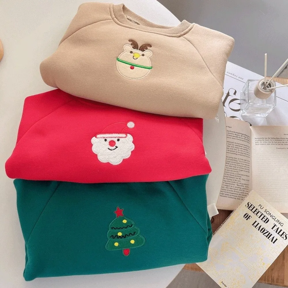 High Quality Thickened Rompers Warm with Hat Toddler Sweatshirt Jumpsuit Christmas Party