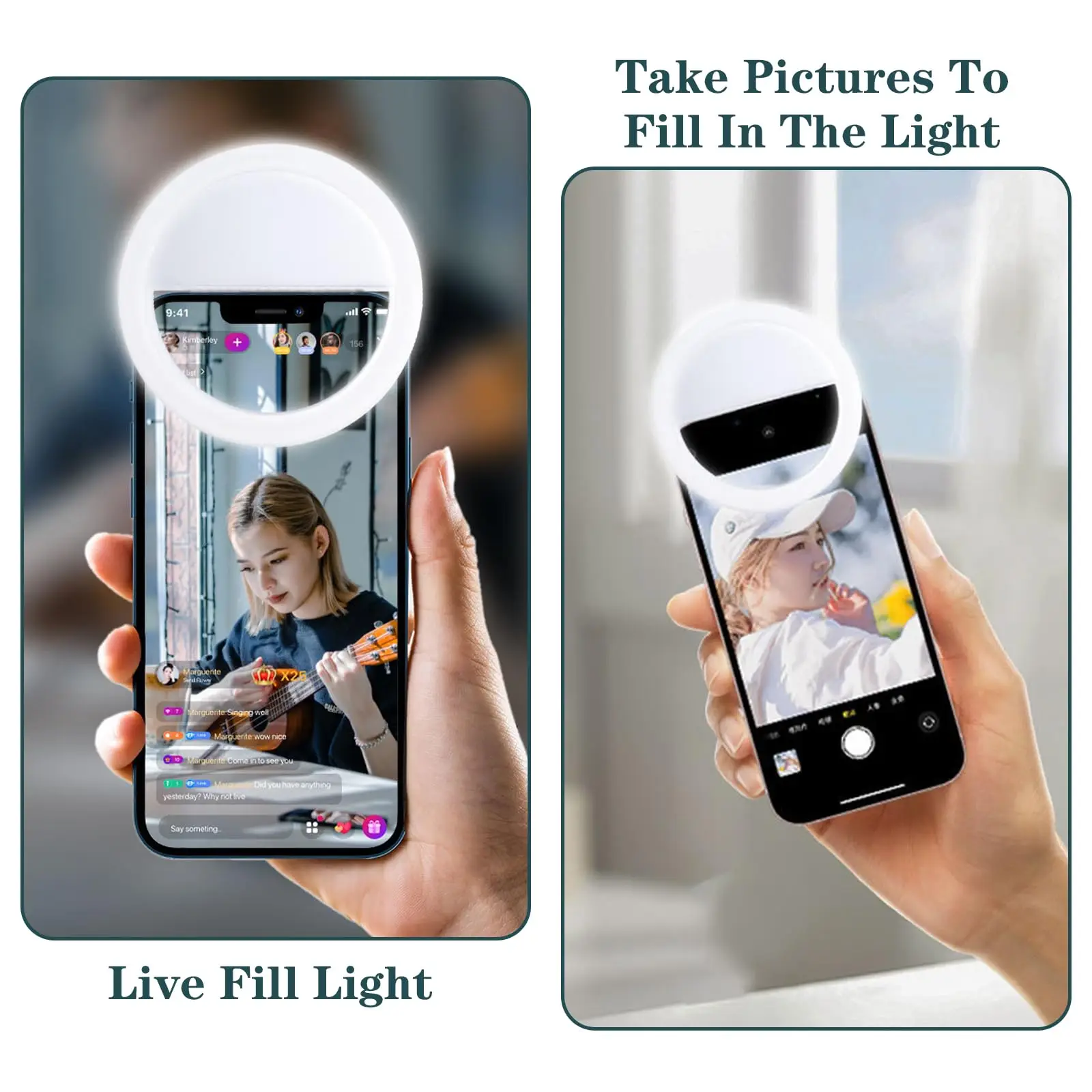 Led Selfie Ring Light Selfie Ringlamp Mobiele Telefoon Led Lamp Foto Beauty Video Lightfor  Universele phone Accessoires