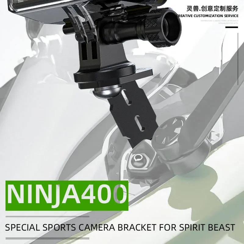 

Spirit Beast Motorcycle Camera Bracket Action Cameras Holder Rearview Mirror Driving Recorder Bracket for Kawasaki Ninja 400 650