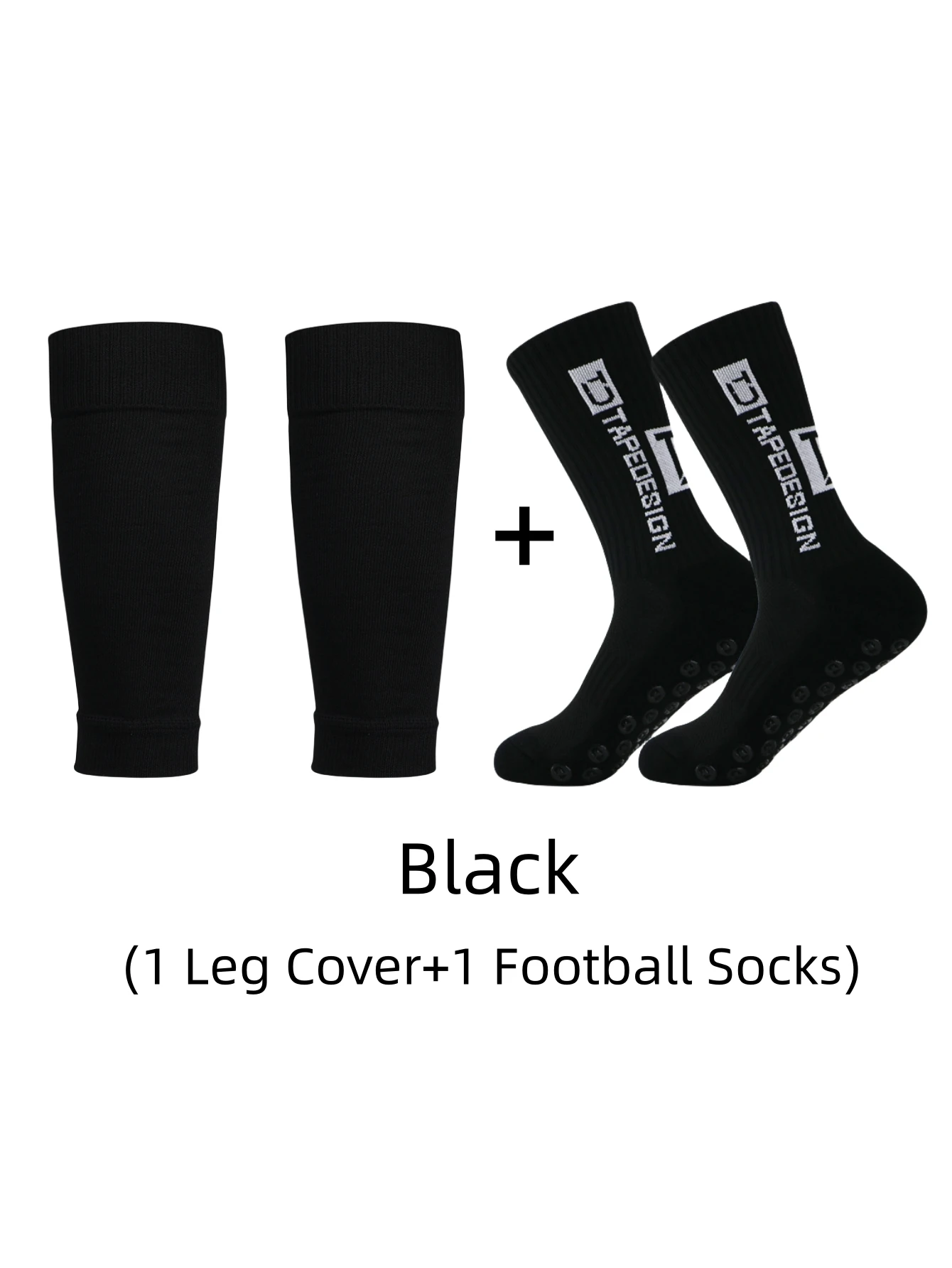 1 pair of combination TC anti-skid sports socks, football socks, and leg protection socks