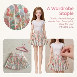 BJD Doll Accessories Multicolor Clothes for Dolls Dress JK Skirt White Vest Clothes Suit Suitable for 1/3 1/4 Doll Kids Toy Gift