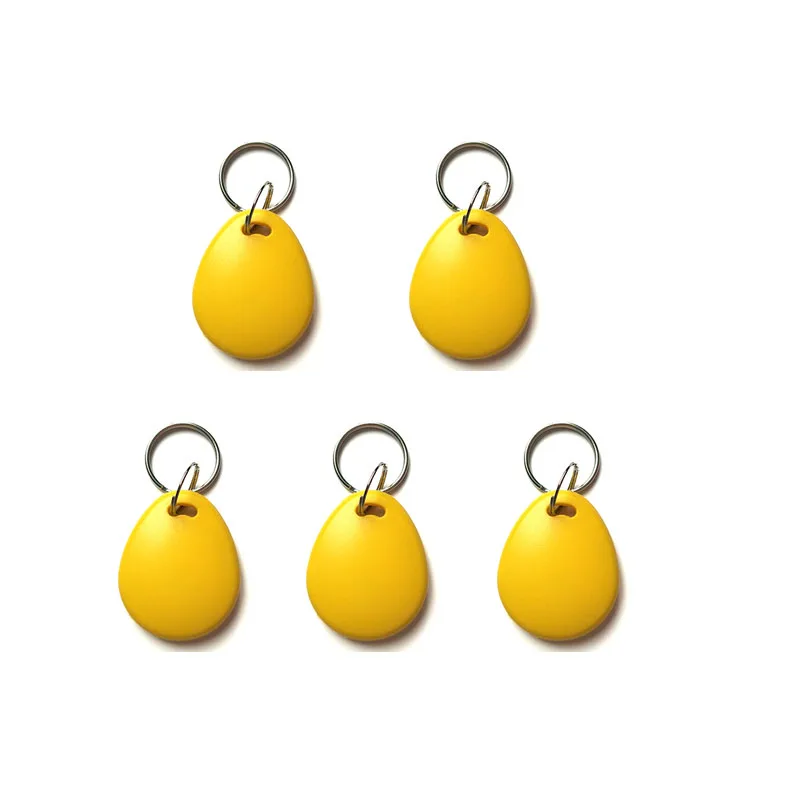 5/10Pcs 13.56Mhz Rfid Tag M1 NFC Key IC Card UID Changeable Token Attendance Management Keychain ABS Waterproof Keyfobs Tags
