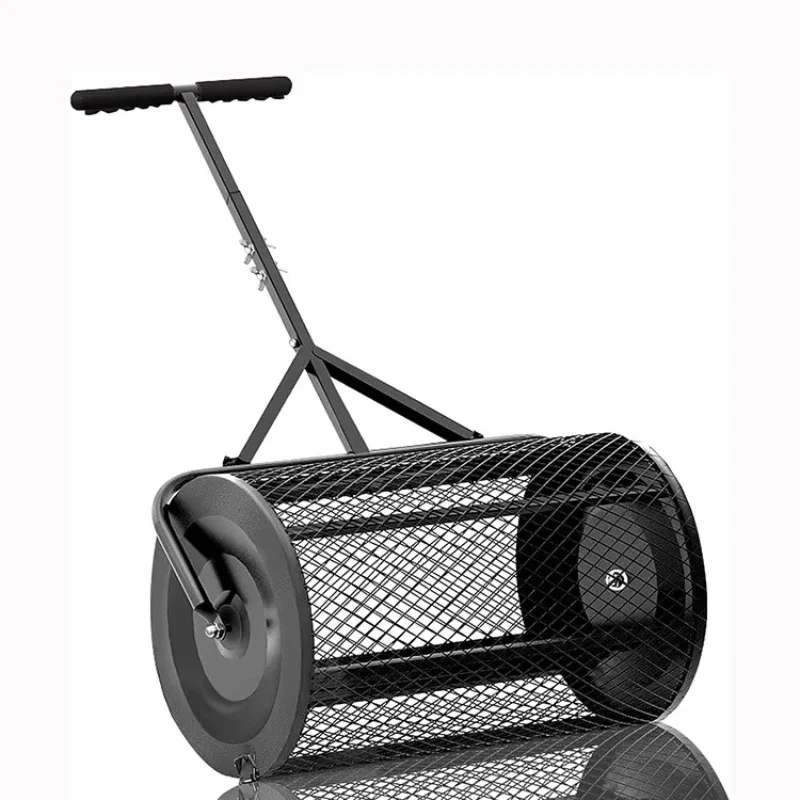 

Mechanical compost spreader with t-handle for easy assembly for lawn and garden care