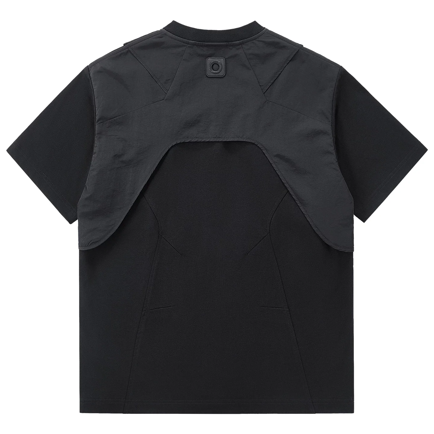 Mens‘s Tactical Patchwork T-Shirt Techwear Functional T Shirt 2026 Summer Streetwear Harajuku Fake Two Piece Tshirt Tees Tops