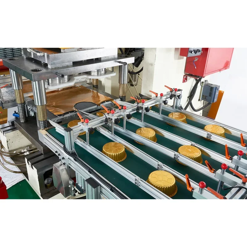 Aluminum Automatic Tin Foil Lunch Box Packaging Production E Hine Manufacturer Supply