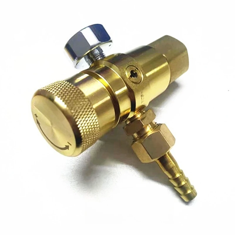 Pure copper oxygen pressure reducing valve, switch voltage regulator, anti-drop and energy-saving compact barometer for fish box