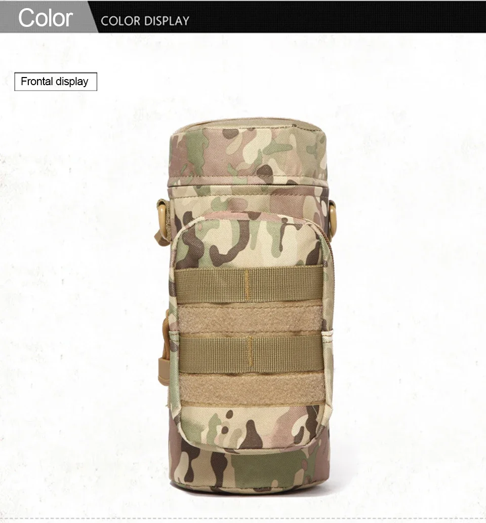 Outdoor Molle Wasserkocher Träger Wasserflasche Tasche Tasche Halter für Reisen Camping Wandern Radfahren Angeln Jagd – Detail 7