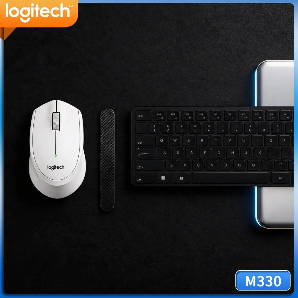Logitech M330 Silent Wireless Mouse Trusted Daily Work Companion For Home Office Student Learning Laptop Desktop PC