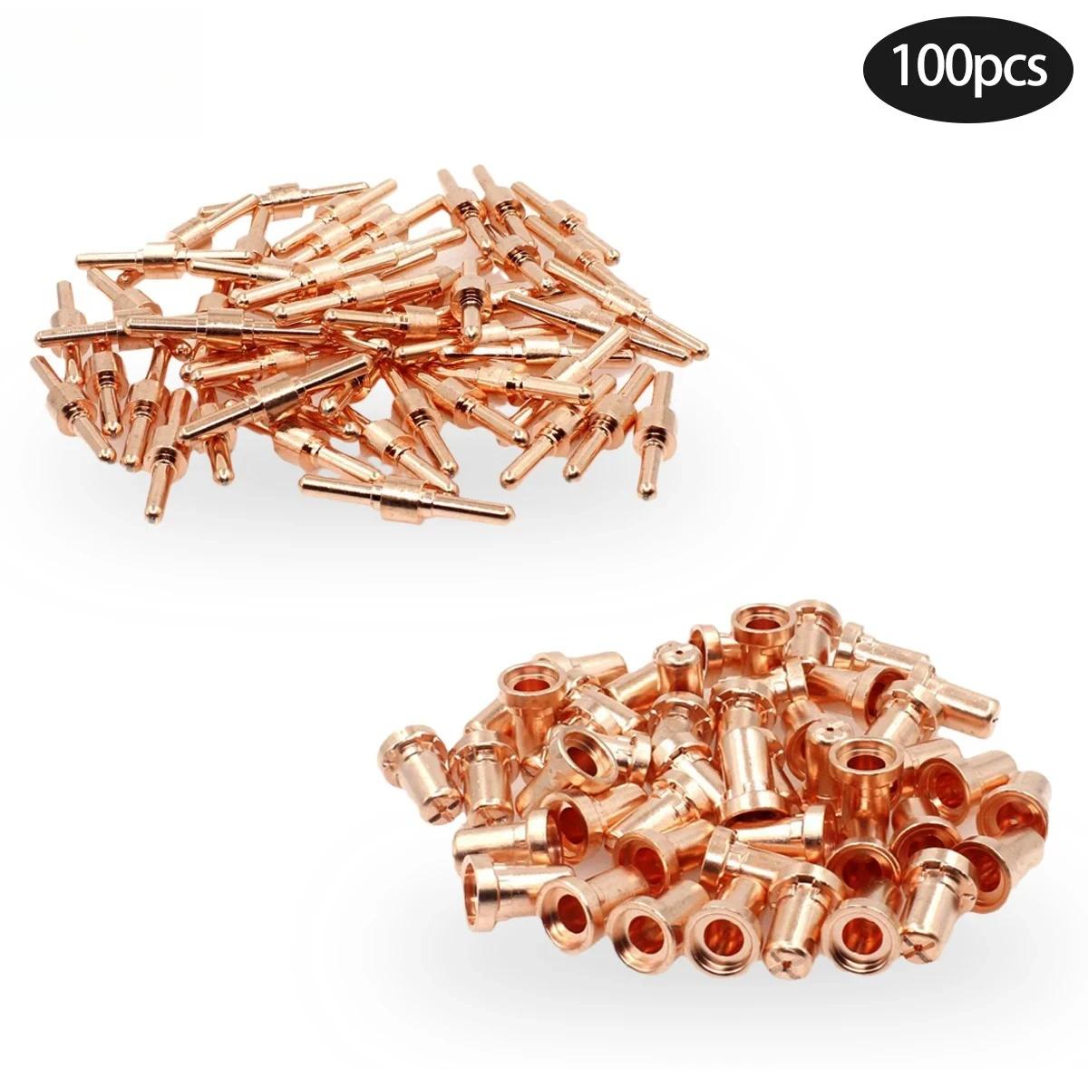 PT31 LG40 40A Extended Tip 18866L & Extended Electrode 18205L, Replacement Consumables for Plasma Cutter CUT35 CUT40 CUT45 CUT50