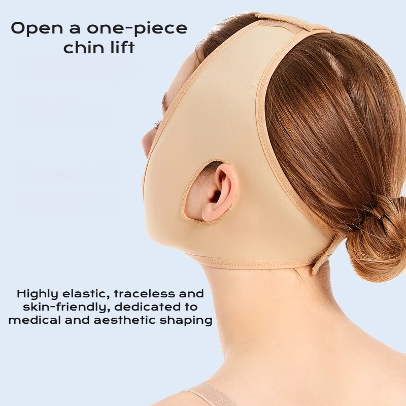 قناع الوجه للذقن المزدوج، حزام رفع الوجه على شكل حرف V، حزام شد الوجه القابل لإعادة الاستخدام للعناية بالبشرة من Jawline Contour للرجال والنساء للاستخدام المنزلي #4