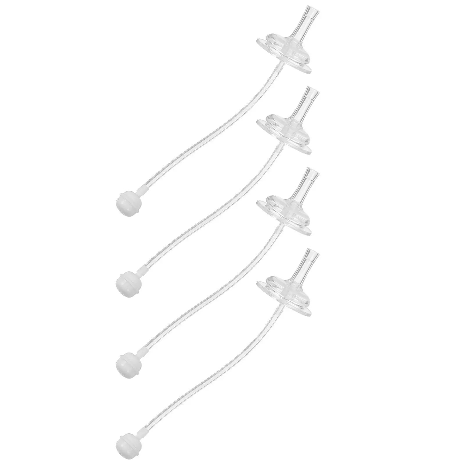 

4 Pcs Tumblers Straw Learn to Drink Cup of Transparent Cocktail Straws