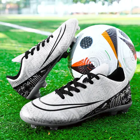 Chaussures de Football pour hommes, baskets originales d'entraînement sur gazon TF/FG de société professionnelle, antidérapantes, bottes de Football rapides pour l'extérieur