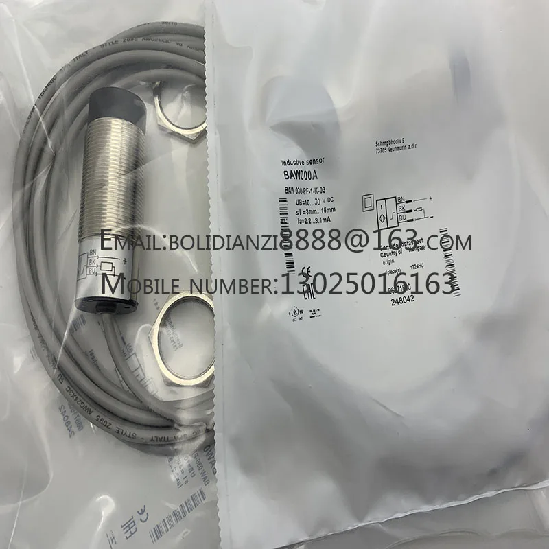 

Premium products BAW M18ME-UAC50B-BP03 Brand new in stock Brand New Original Ultrasonic Sensor