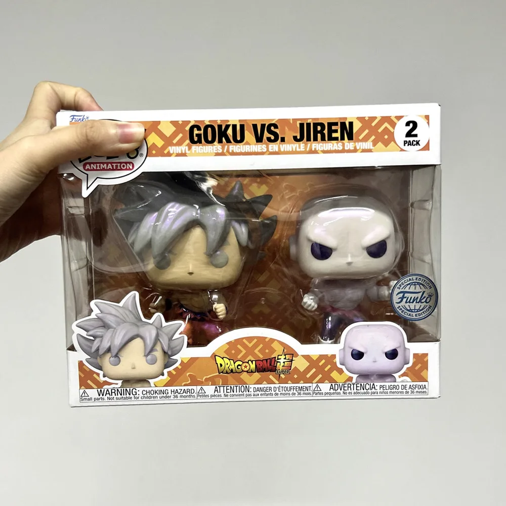 Funko Pop Animación Dragonball Goku VS. Jiren Paquete de 2 figuras de acción de vinilo de edición especial, colección de juguetes, muñecas, decoración del hogar