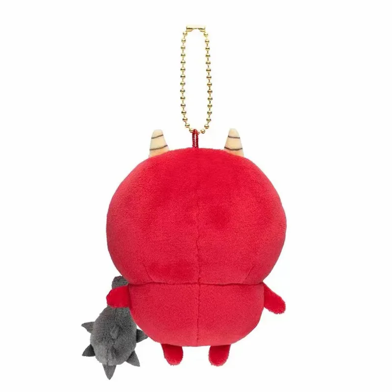 Cute Cartoon Chiikawa Red Ghost Bear Doll Chainsaw Muscle Bear Plush Keychain Doll Bag Pendant Doll Toy Gift