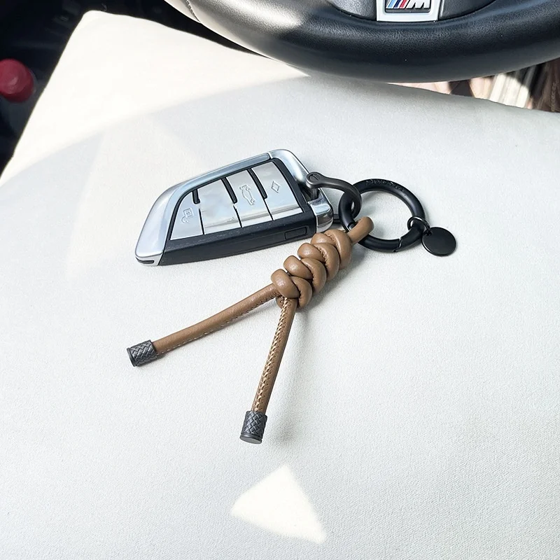 Sheepskin Hand Woven Fashionable Men's And Women's Car Keys Car Accessories Interior Outillage Mécanique Automobile Auto