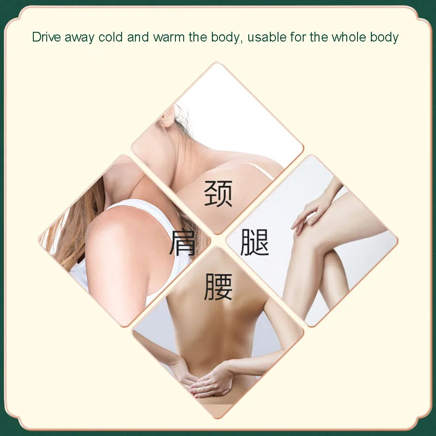 20 Pcs Mugwort Ginger Warm Moxibustion Patches Cervical Spine Lumbar Spine Knee Patches Moxibustion Ginger Patches