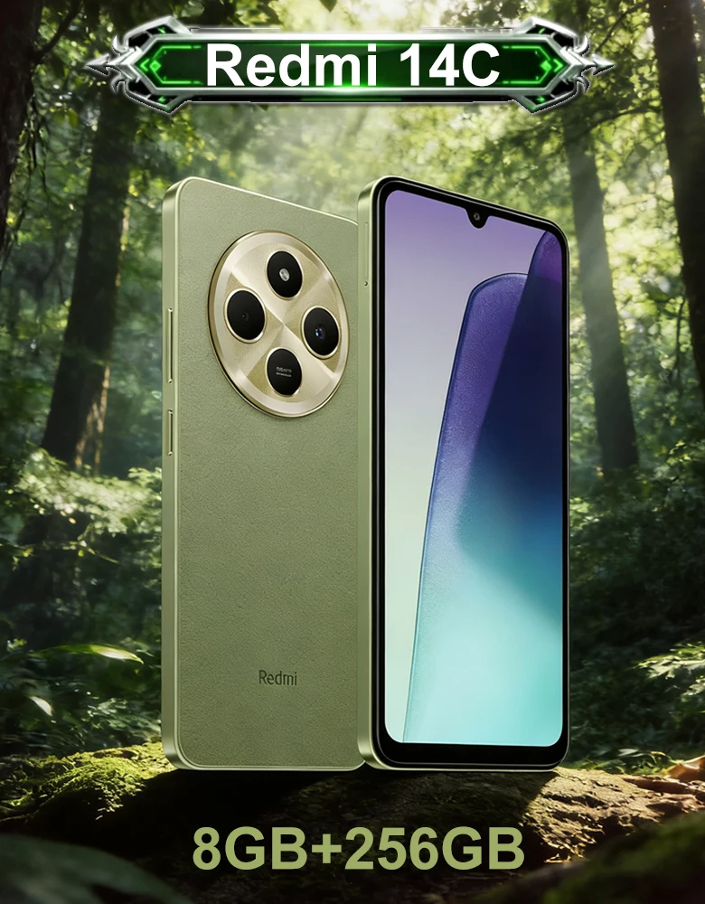 XIAOMI [EU/US/UK specifications] Redmi 14C 4G Fashion smart phone 8GB+256GB 5160mAh Type-C