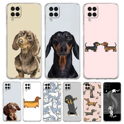 Dachshund Sausage Dog Phone Case for Samsung A13 A15 A25 A35 A51 A55 A71 A21S A11 A31 A52 A41 A23 A53 A73 A32 5G A03S A05s Cover